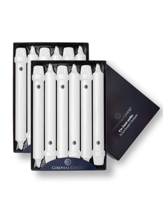Colonial Candle Other - New! Colonial Candle 8" White Classic Dinner Candle, 12 Pack